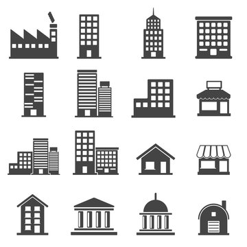 building icons . vector illustration