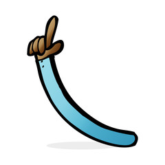 cartoon pointing arm