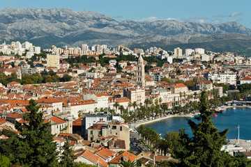 Naklejka na ściany i meble Blick auf Split, Kroatien