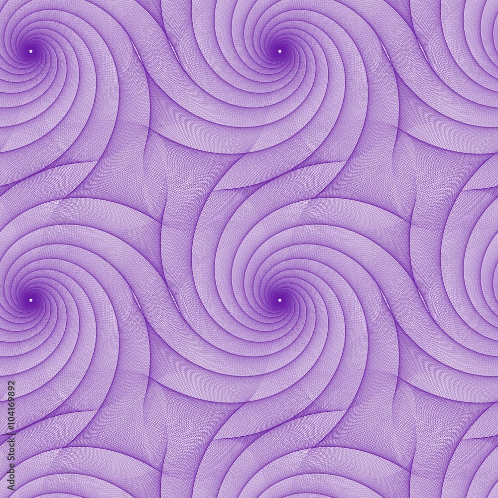 Poster purple abstract repeating fractal line pattern
