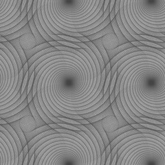 Seamless abstract black white swirl pattern