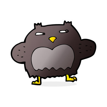 recommend clip art: cartoon suspicious owl