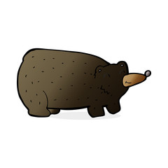 funny cartoon black bear