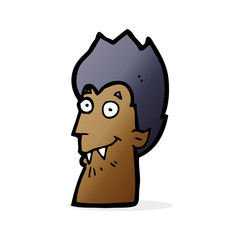 cartoon vampire head