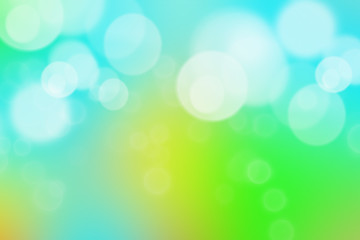 Fototapeta na wymiar Illustration of blurry lights over blue and green background