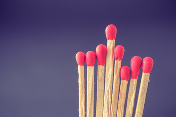 match with filter effect retro vintage style