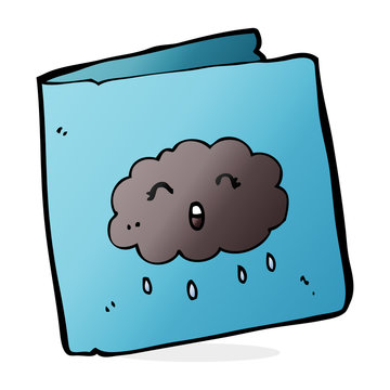 recommend clip art: cartoon card with cloud pattern