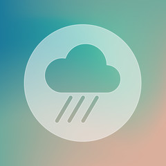 Rain Cloud transparent icon. Downpour. Weather