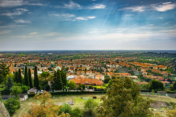 Naklejka premium Bergamo from above