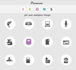 Kitchen Utensils Icon Set