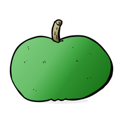cartoon happy apple