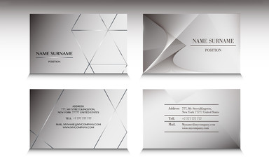 Set of business card template in Minimalist style