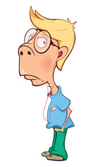  illustration of a cartoon boy 