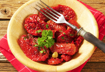 Marinated sun dried tomatoes