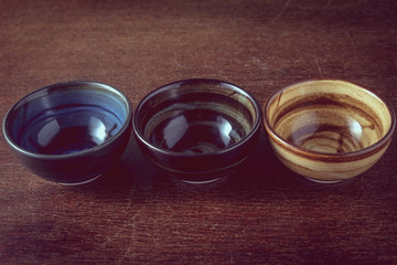 bowl with filter effect retro vintage style