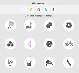 Fitness and Sport vector icons