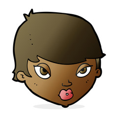 cartoon unimpressed woman