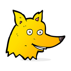 cartoon fox head