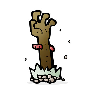 cartoon zombie hand