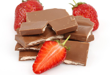 strawberry and chocolate