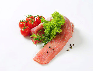 Raw pork tenderloin