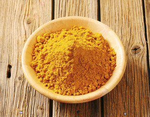 Heap of curry powder