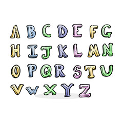cartoon alphabet