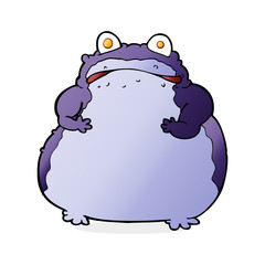 cartoon fat frog