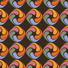 Seamless ornament pattern vector tile