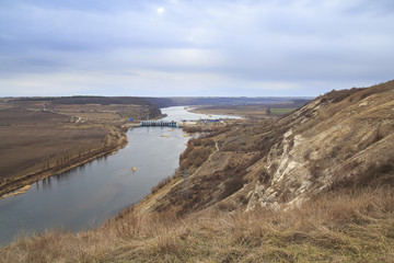 Fototapeta na wymiar Landscape with Dam