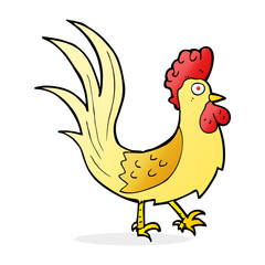 cartoon cockerel