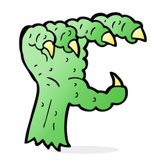 cartoon monster claw