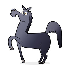 funny cartoon horse