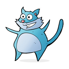 funny cartoon cat
