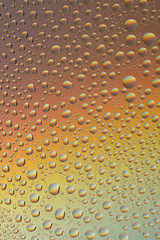 background color image of water droplets. color image of the liquid droplet with a place for an inscription