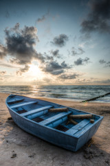 fishing boat on the shore