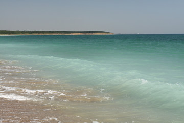 empty beach on the Black Sea