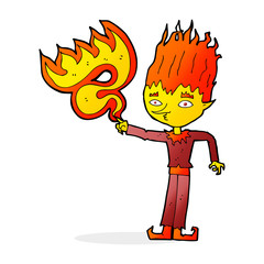 fire spirit cartoon