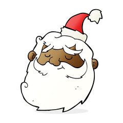cartoon santa claus face