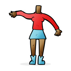 cartoon female body (add photos or mix and match cartoons)