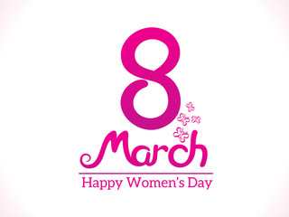abstract happy women day text