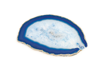 Fototapeta premium Blue agate slice