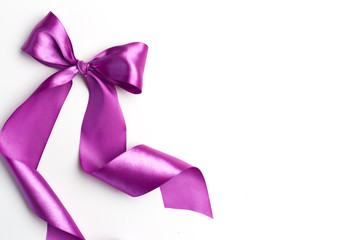 Bright ribbon isolated on white