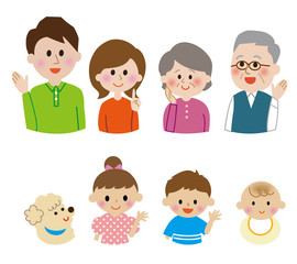 家族　アイコン　セット