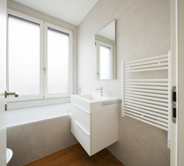 Fototapeta na wymiar Interior of modern apartment, bathroom