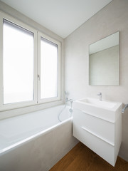 Naklejka na ściany i meble Interior of modern apartment, bathroom