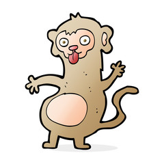 funny cartoon monkey