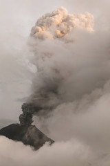Close-Up Of Tungurahua Volcano Eruption