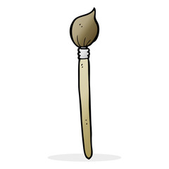 cartoon artist's brush