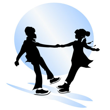 childhood friendship. figure skating